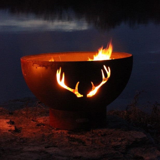 Antlers Fire Pit at night
