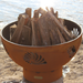 Beachcomber Fire Pit with wood, no fire