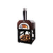 Chicago Brick Oven 750 Mobile - Copper Vein color, Open oven with Woods