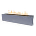 72" x 16" Carmen Fire Pit Gray Powdercoat