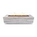 Catalina Wood Grain Fire Pit Ivory