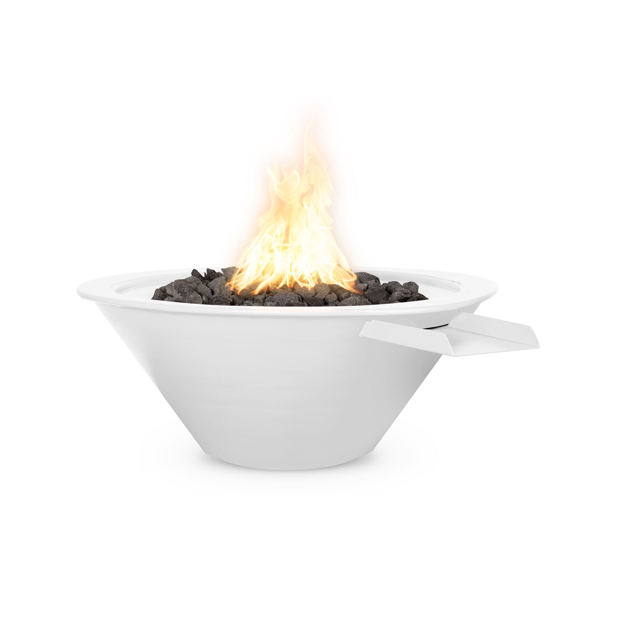 Cazo Powder Coated Fire & Water Bowl White