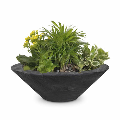 Cazo Wood Grain Planter Bowl - Ebony