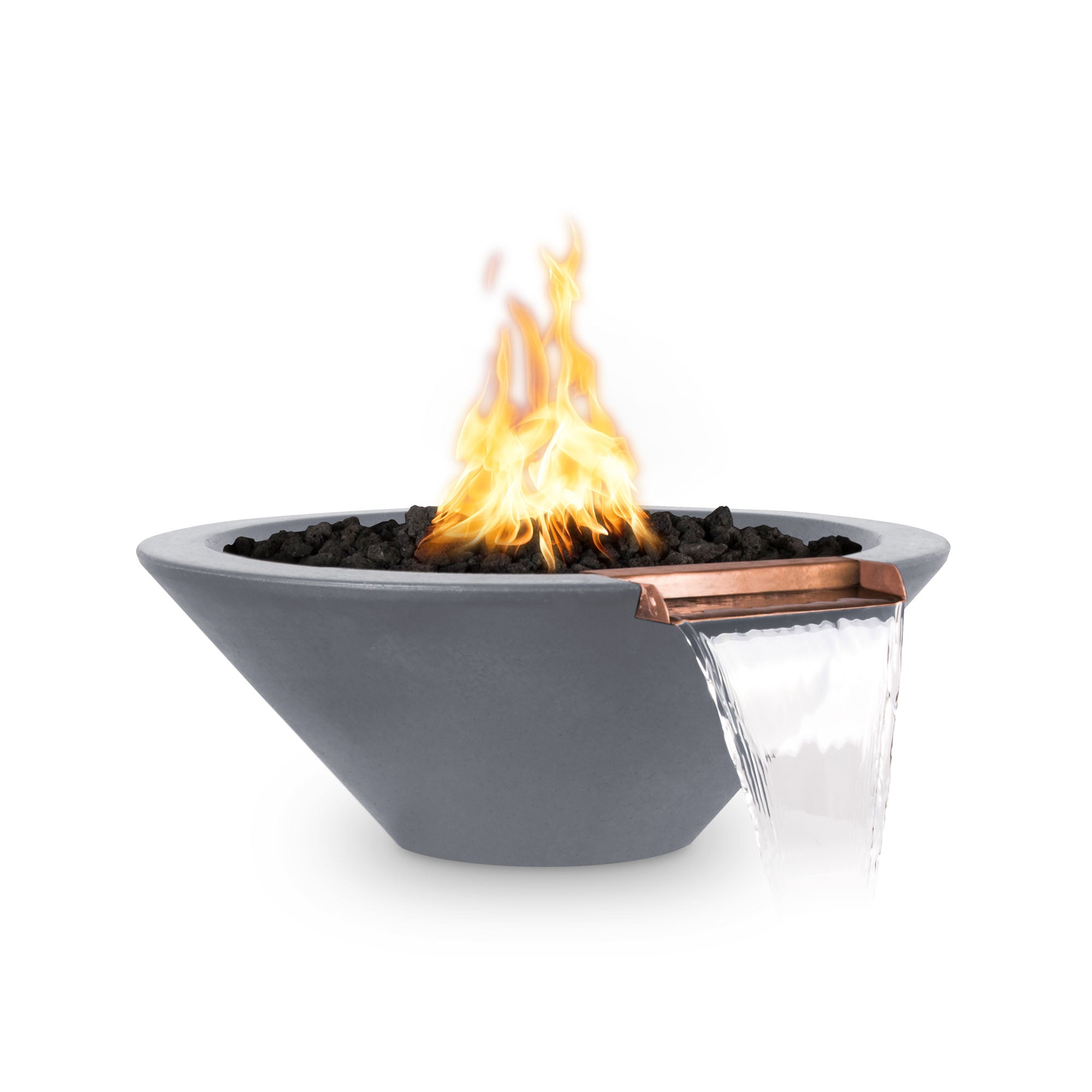 Cazo Concrete Fire & Water Bowl Gray