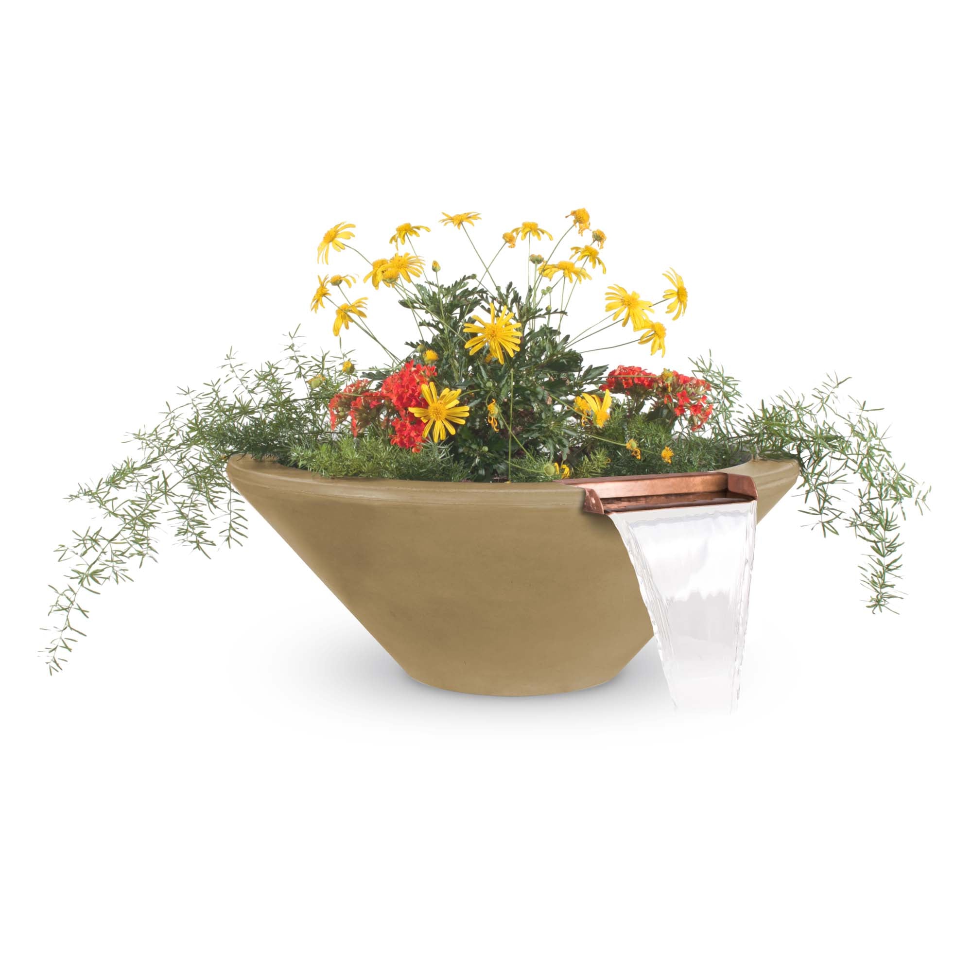 The Outdoor Plus Cazo Planter & Water Bowl-GFRC