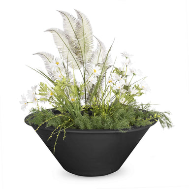 Cazo Powder Coated Steel Planter Bowl - Black