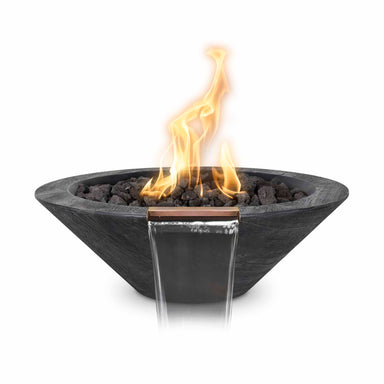 Cazo Wood Grain Fire & Water Bowl Ebony