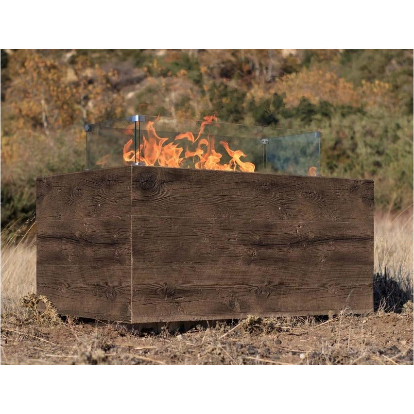 Coronado Wood Grain Fire Pit Oak in the Mountains
