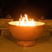 Crater Fire Pit with Fire