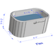 Dreampod Flex Ice Bath Dimensions in inches