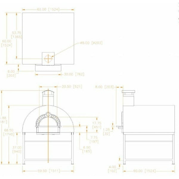 Fiero Casa Etna Quattro Outdoor Pizza Oven