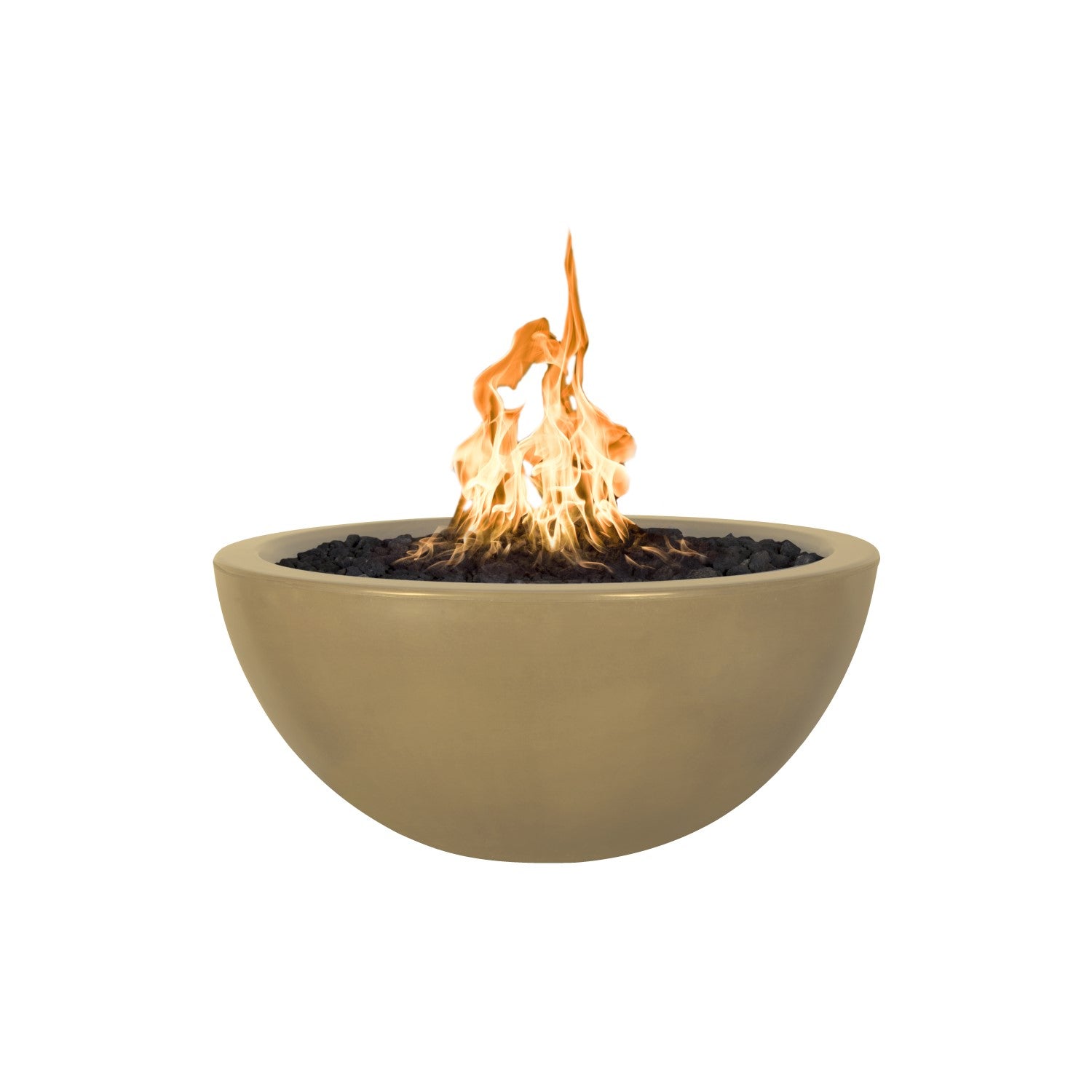 30" Luna Concrete Fire Pit Brown
