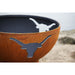 Long Horn Fire Pit close-up - no fire