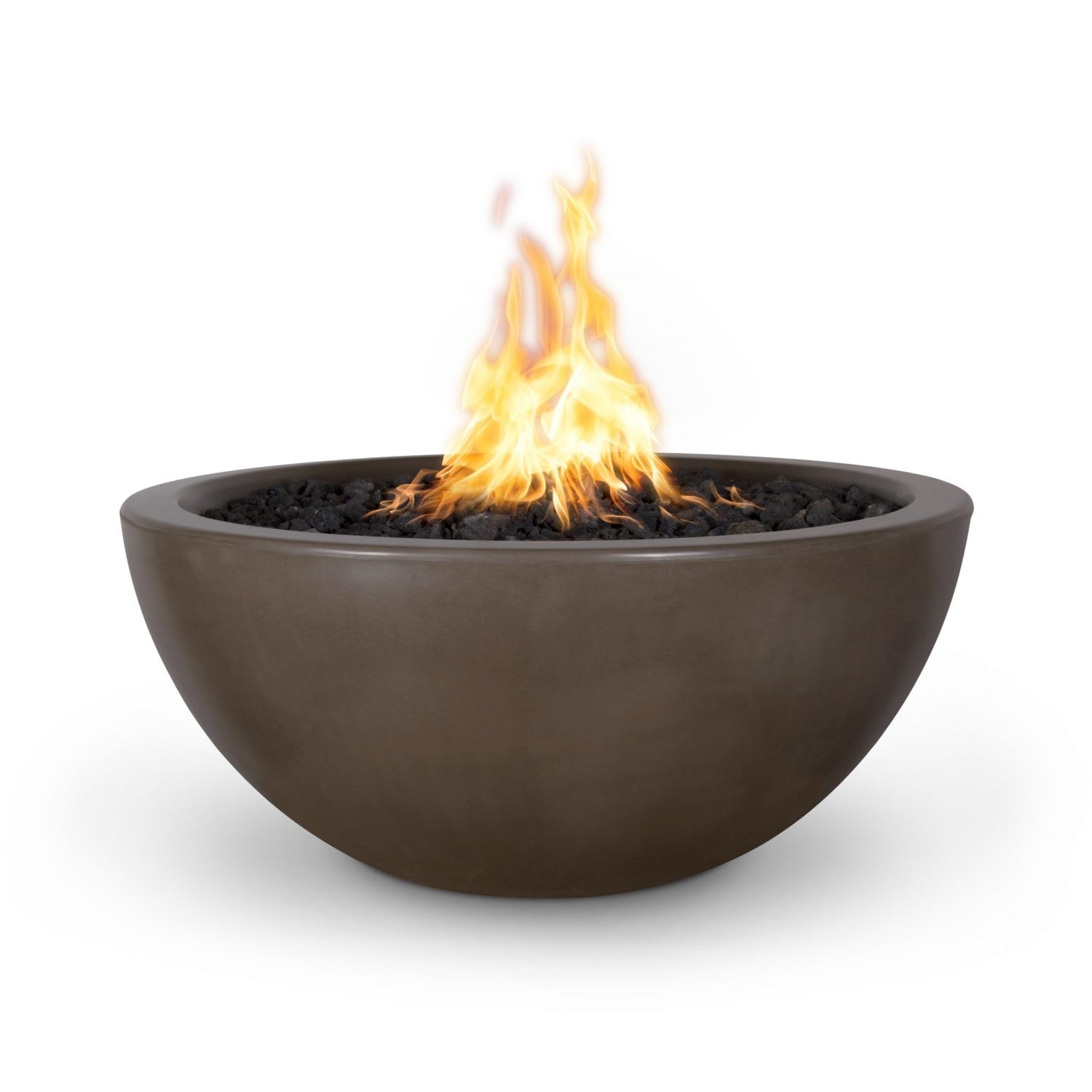 38" Luna Concrete Fire Pit Chocolate