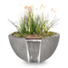 Luna Concrete Planter & Water Bowl Natural Gray