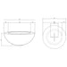 Moderno 6 Fire Bowl Diagram