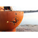 Fire Pit Art Navigator Fire Pit Side View with Fire
