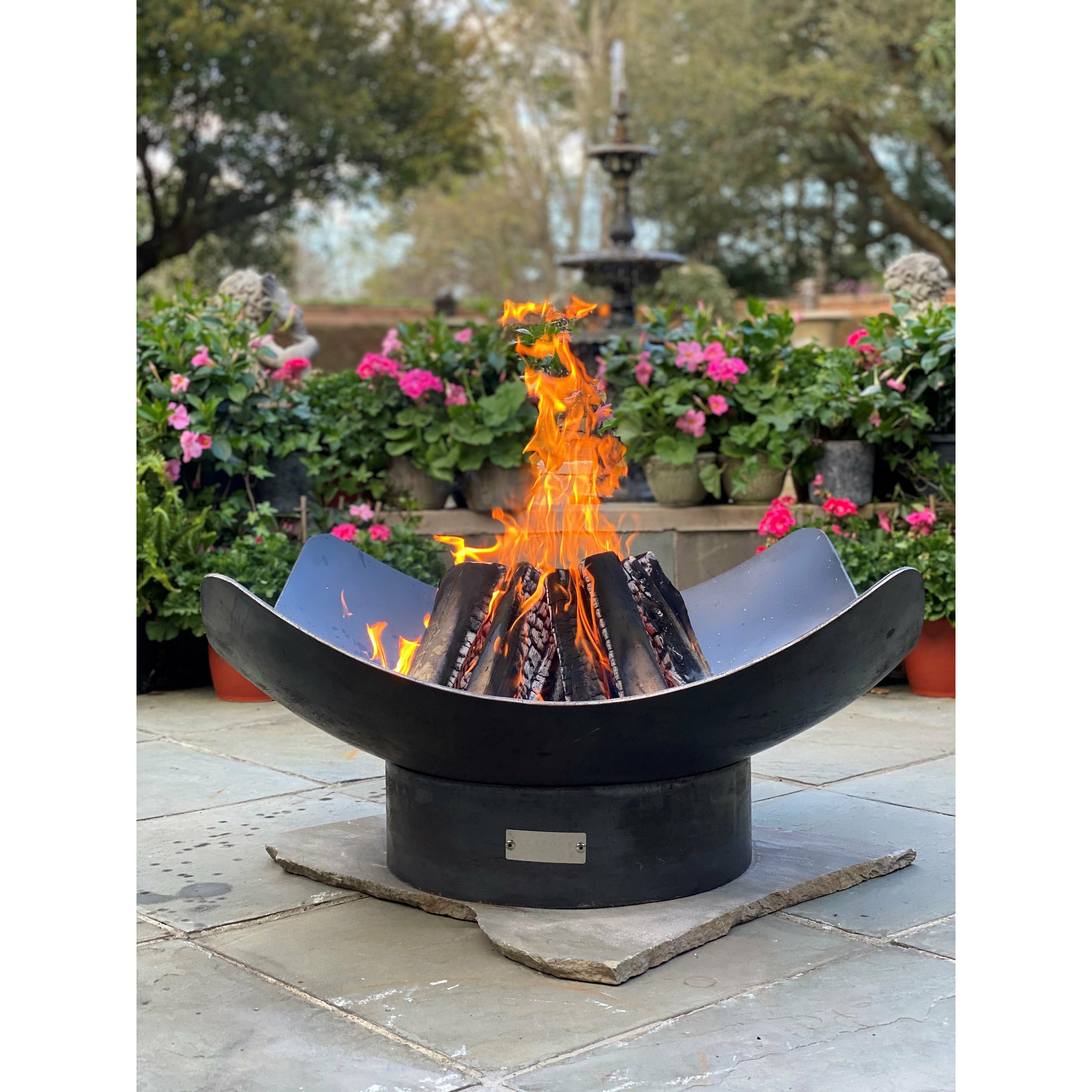 Seasons Fire Pits Quadrilateral Steel Fire Pit