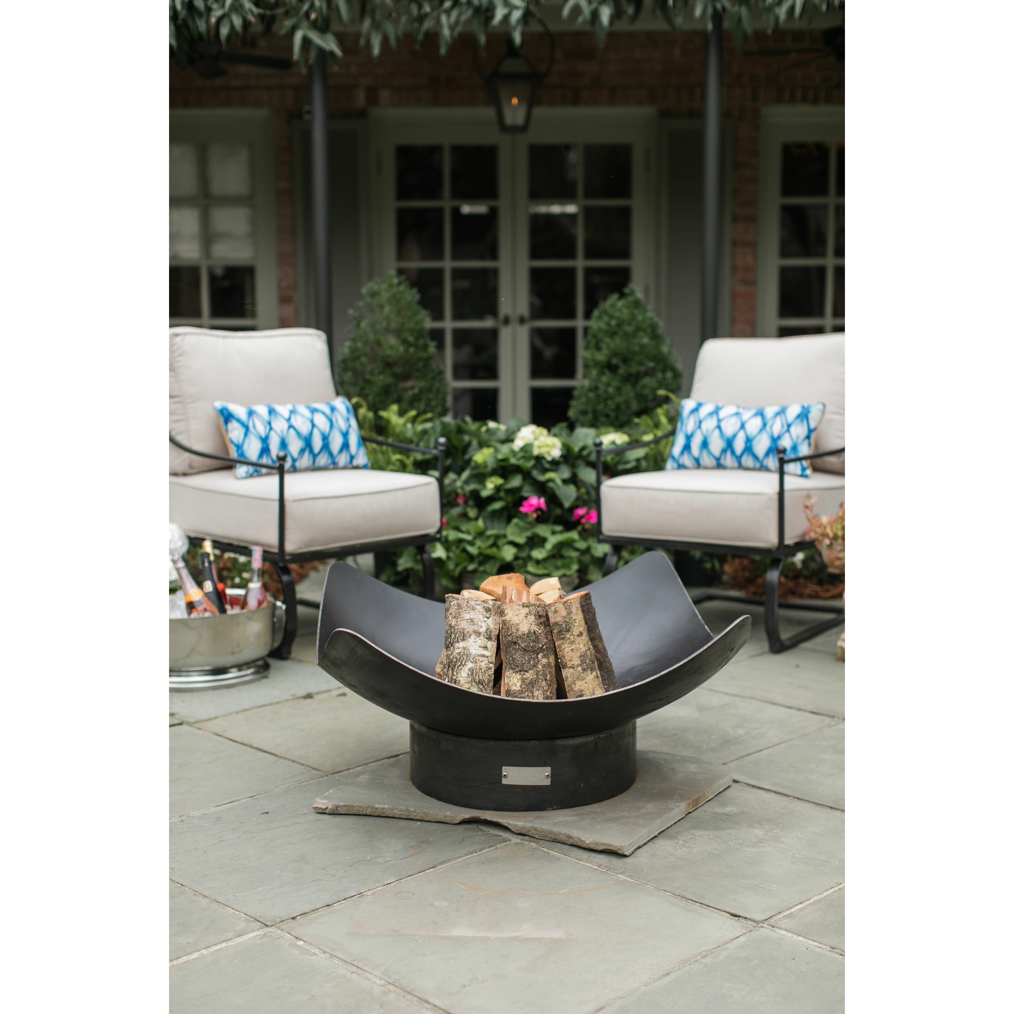 Seasons Fire Pits Quadrilateral Steel Fire Pit