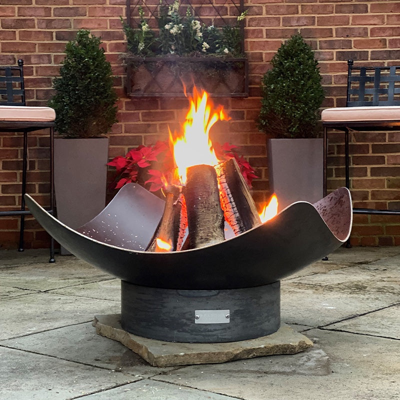 Seasons Fire Pits Quadrilateral Steel Fire Pit
