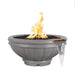 Roma Concrete Fire & Water Bowl Natural Gray