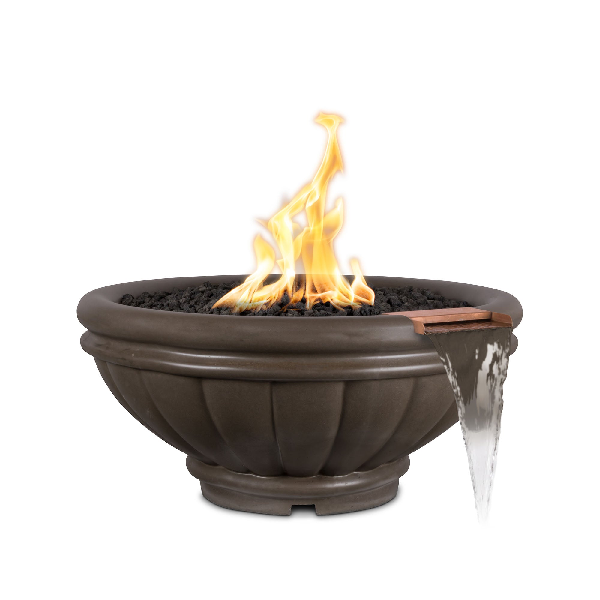 Roma Concrete Fire & Water Bowl Chocolate