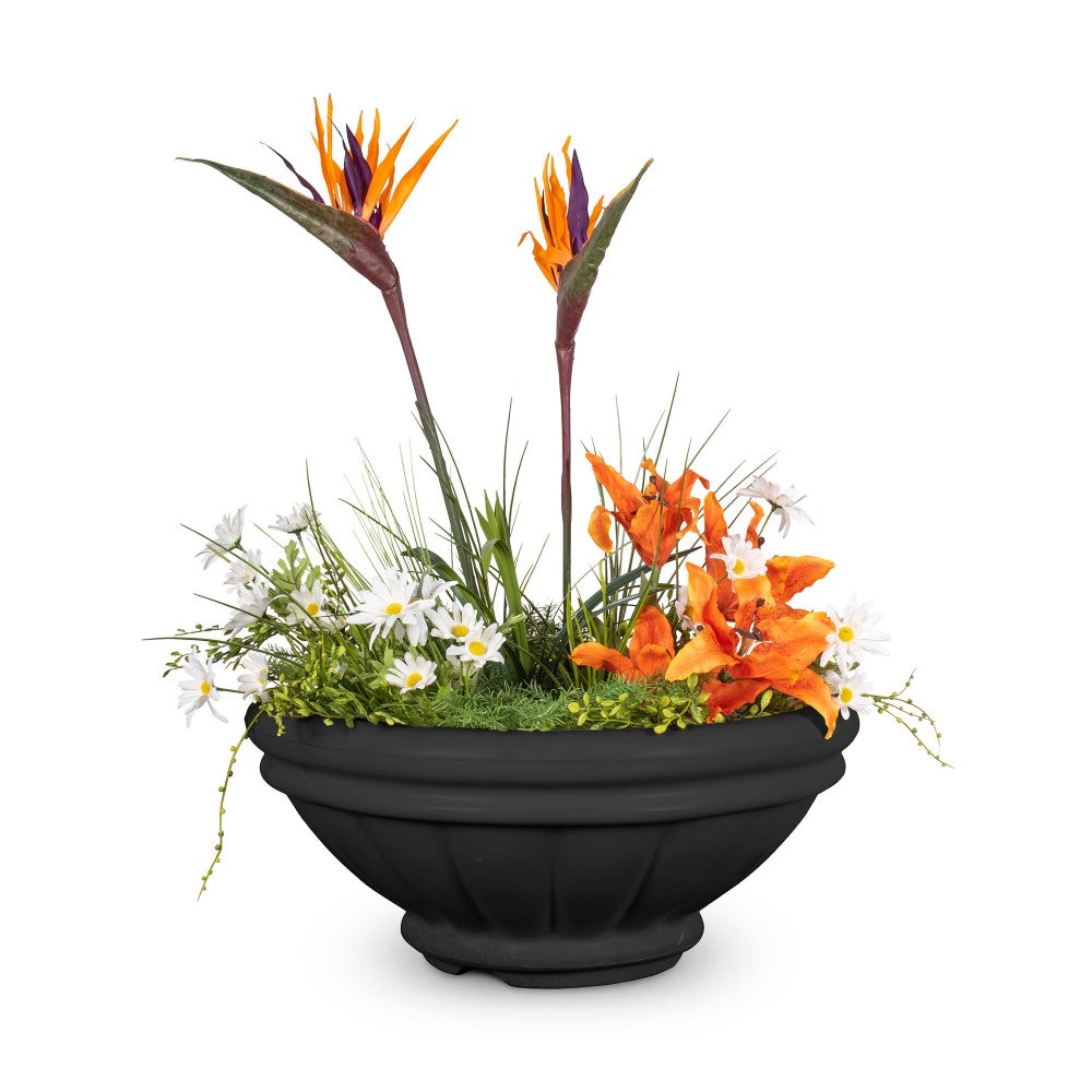 Roma Concrete Planter Bowl Black
