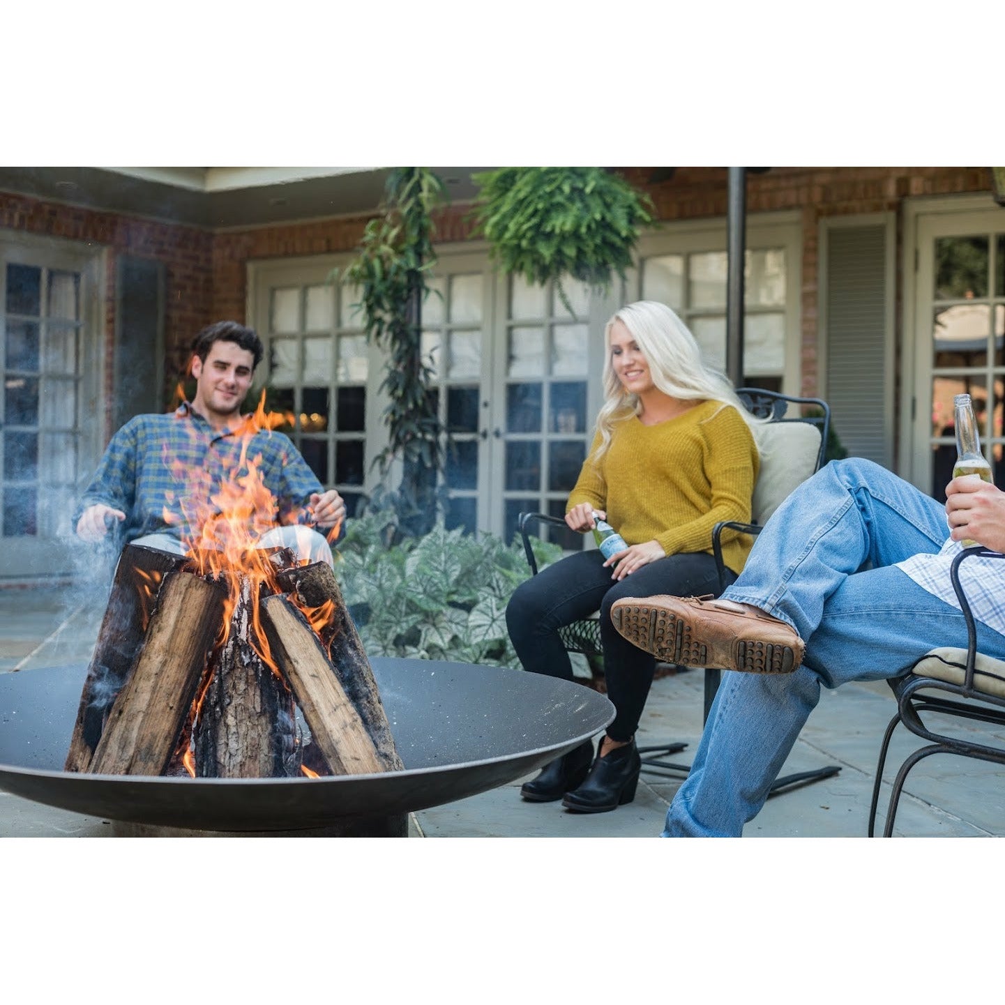 Seasons Fire Pits Concave Steel Fire Pit