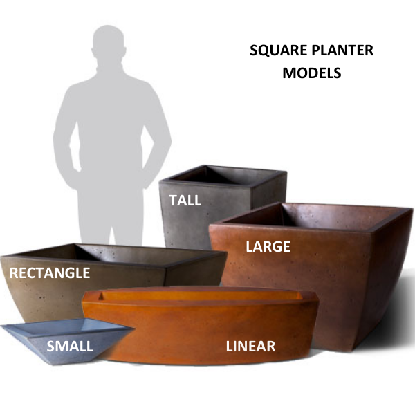 Slick Rock Square Planter