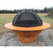 Fire Pit Art Saturn with Lid Fire Pit with screen