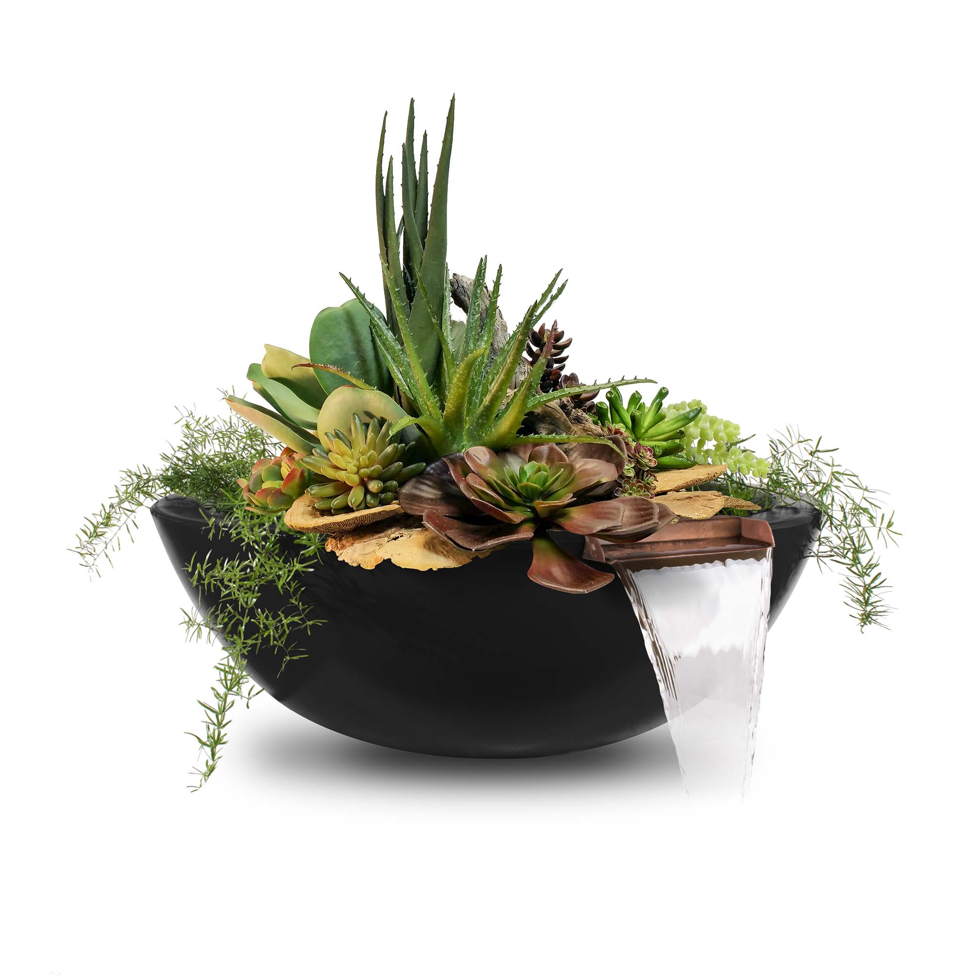 The Outdoor Plus Sedona Planter & Water Bowl-GFRC