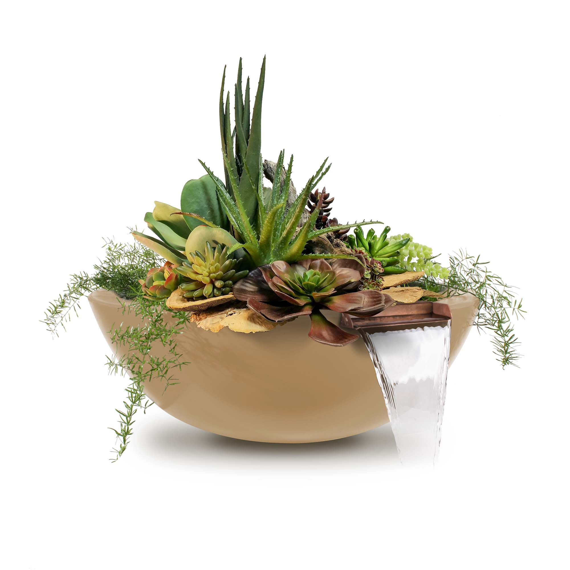 The Outdoor Plus Sedona Planter & Water Bowl-GFRC