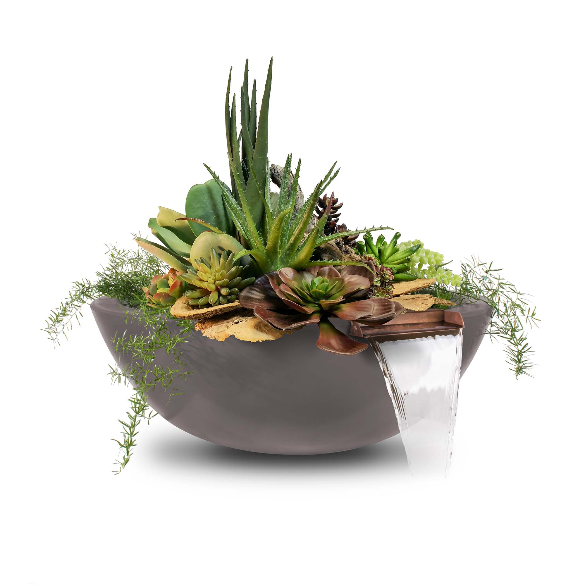 The Outdoor Plus Sedona Planter & Water Bowl-GFRC