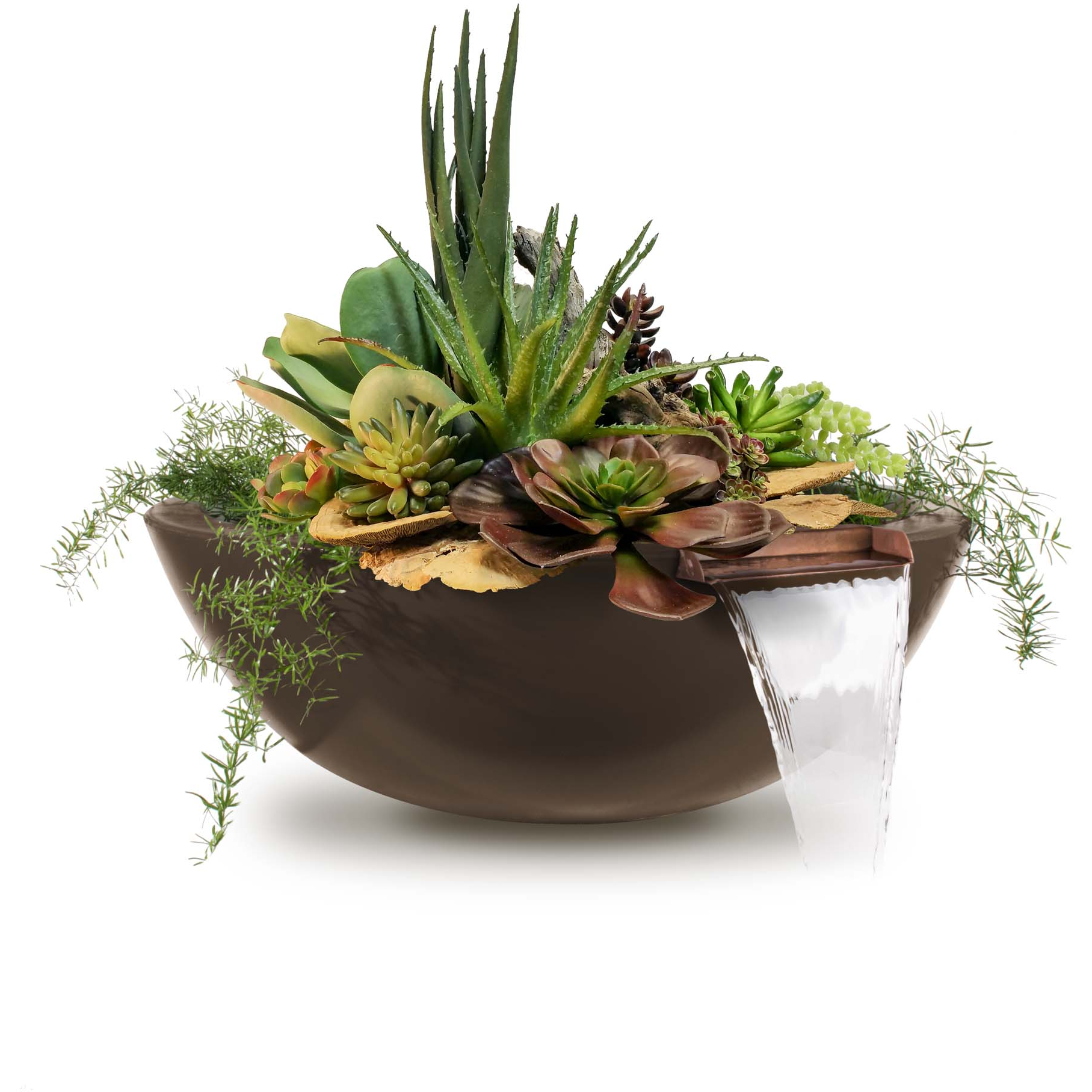 The Outdoor Plus Sedona Planter & Water Bowl-GFRC