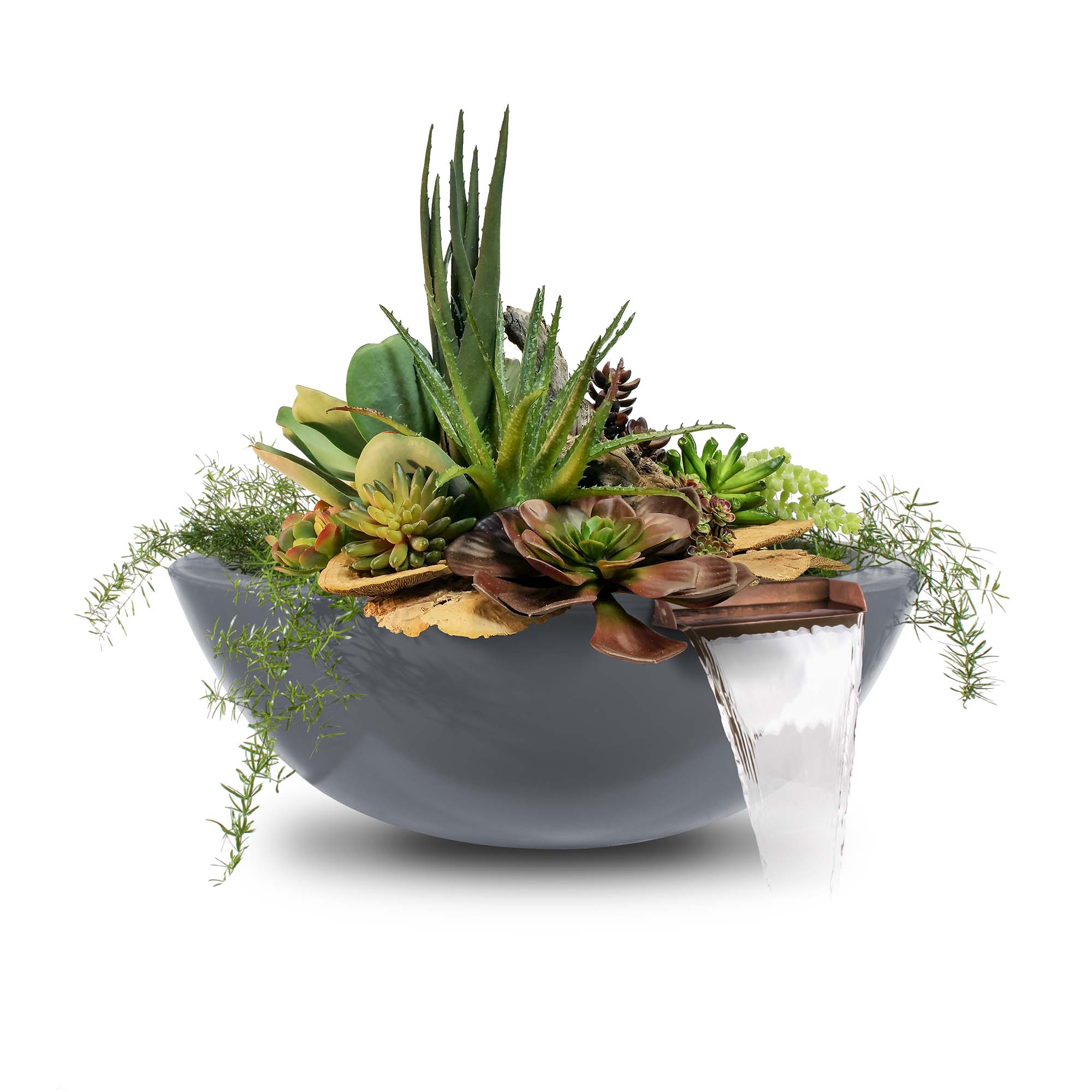 The Outdoor Plus Sedona Planter & Water Bowl-GFRC