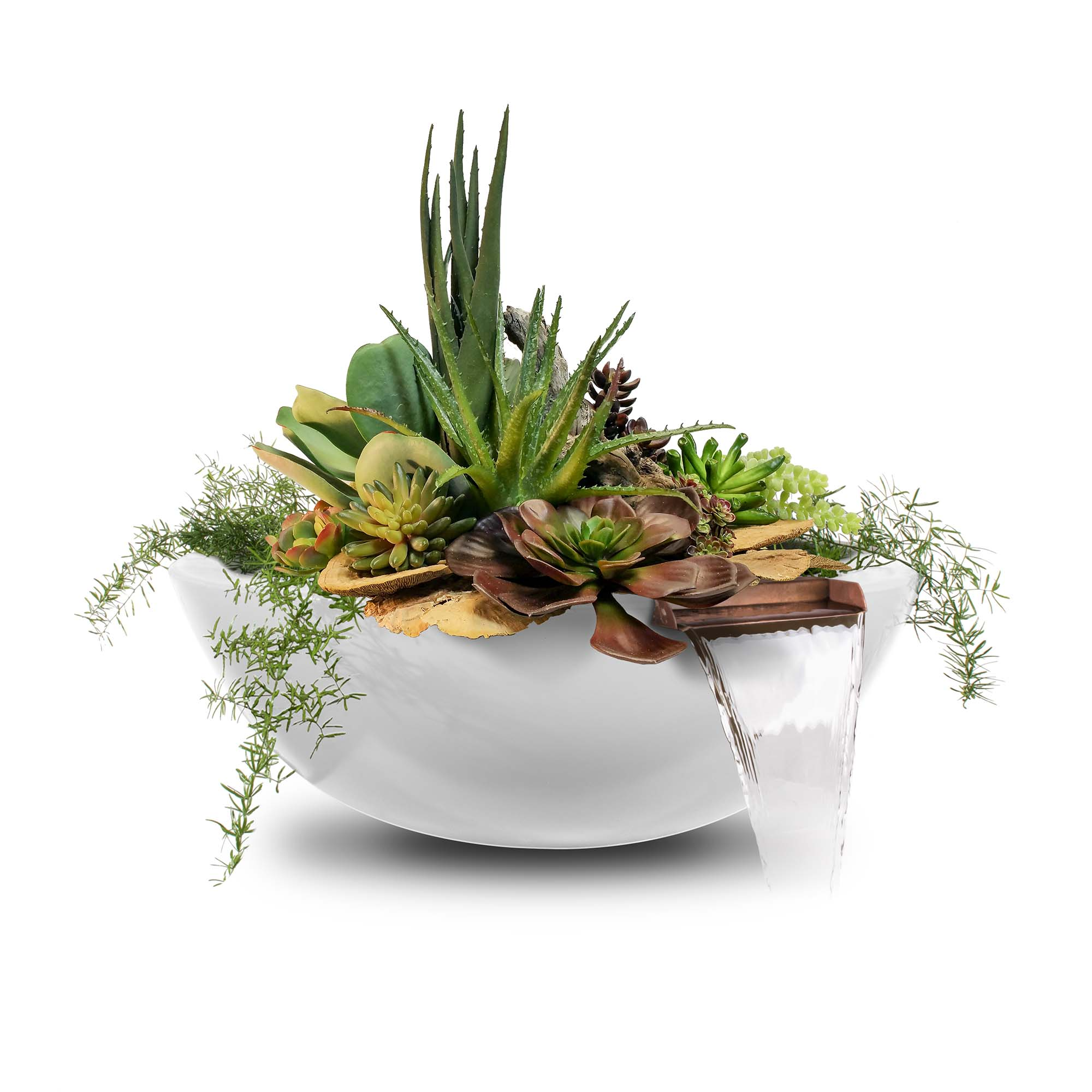 The Outdoor Plus Sedona Planter & Water Bowl-GFRC
