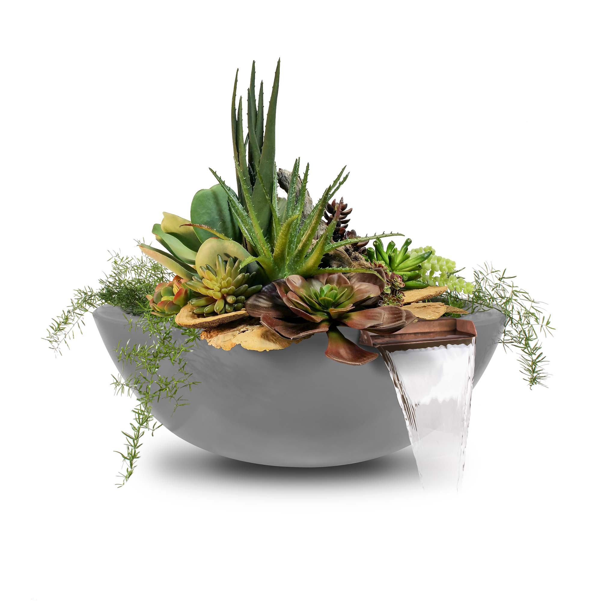 The Outdoor Plus Sedona Planter & Water Bowl-GFRC