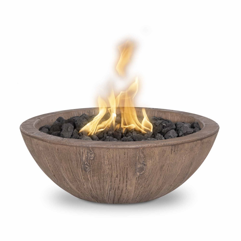 Sedona Wood Grain Fire Bowl Oak
