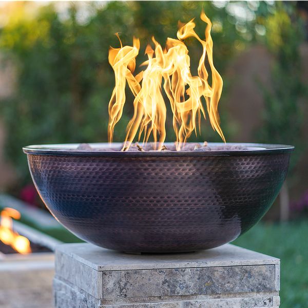 Sedona Copper Fire Bowl LifeStyle