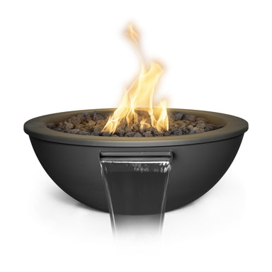 Sedona Powder Coated Fire & Water Bowl Black