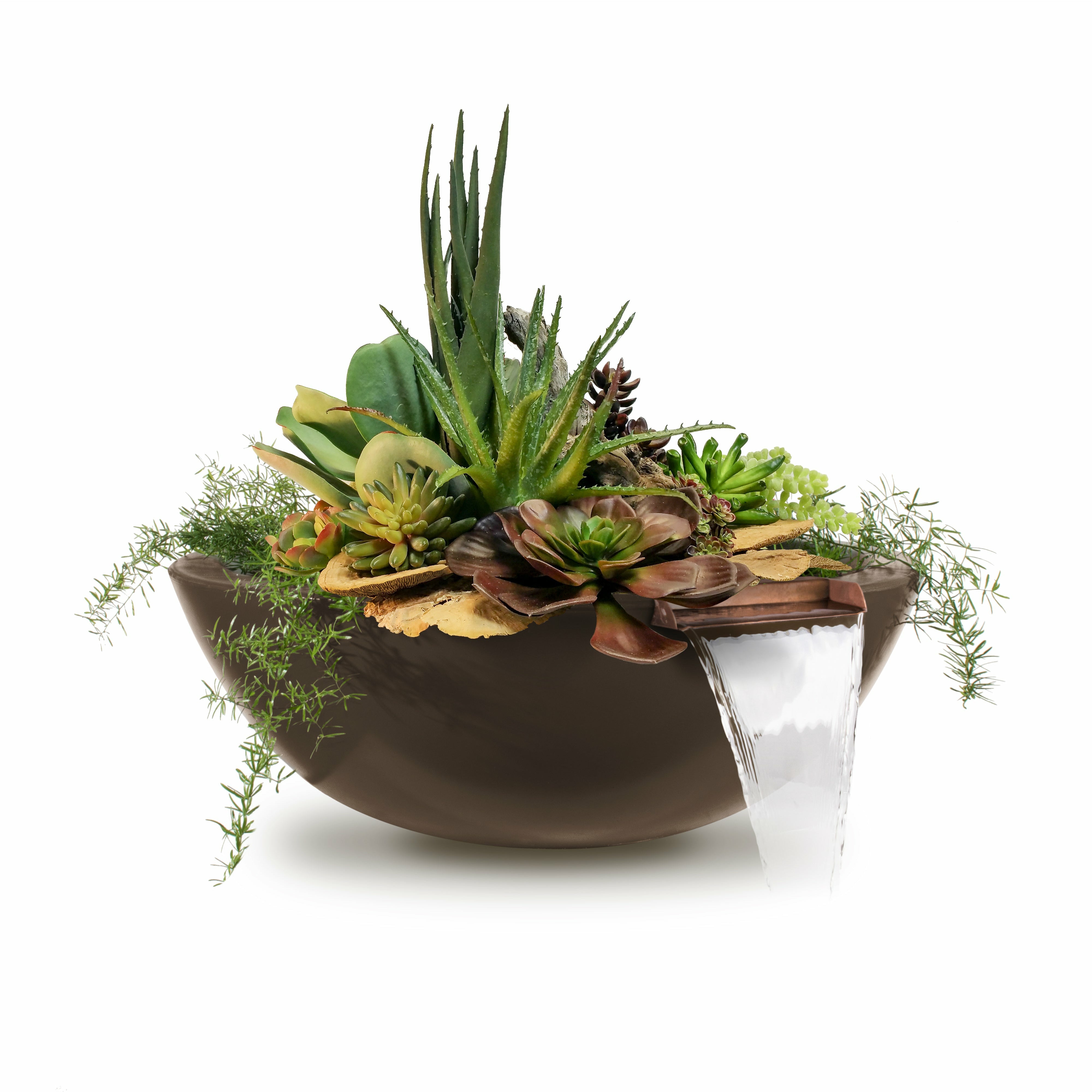 The Outdoor Plus Sedona Planter & Water Bowl-GFRC