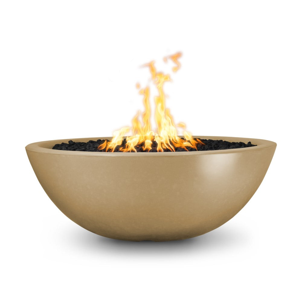 60" Sedona Narrow Ledge Concrete Fire Pit Brown