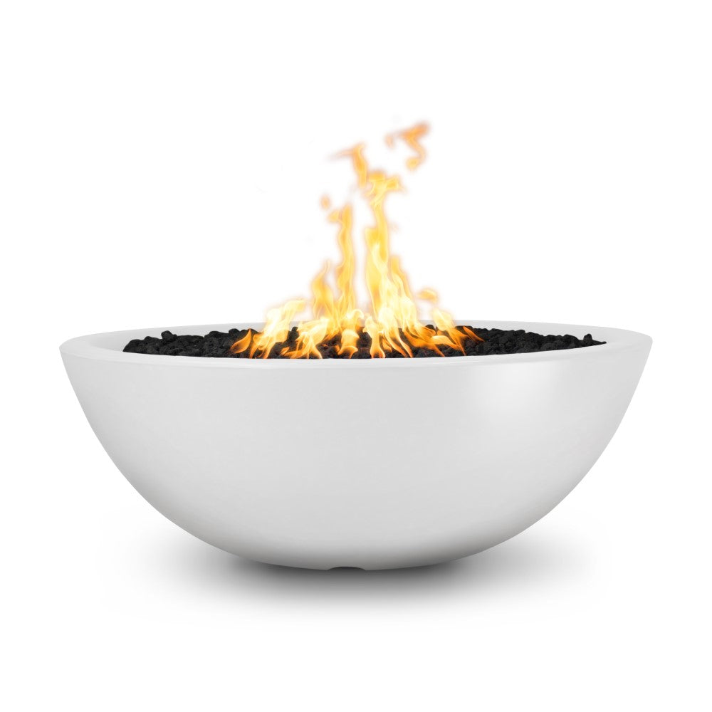 60" Sedona Narrow Ledge Concrete Fire Pit Limestone
