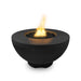 37" Sienna Concrete Fire Pit Black