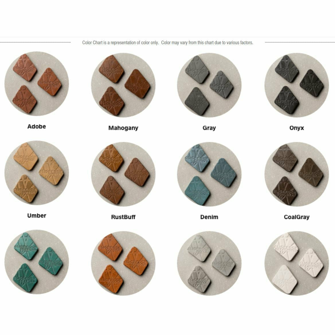 Slick Rock Oasis Fire Table Color Swatches