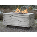 Catalina Wood Grain Fire Pit Ivory LifeStyle