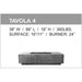 Tavola 4 Fire Table Specs