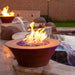 Cazo Hammered Copper Fire & Water Bowl Close Up