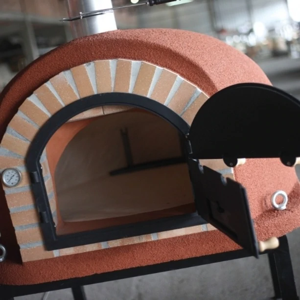 Royal Wood Fired Brick Pizza Oven - Side Open