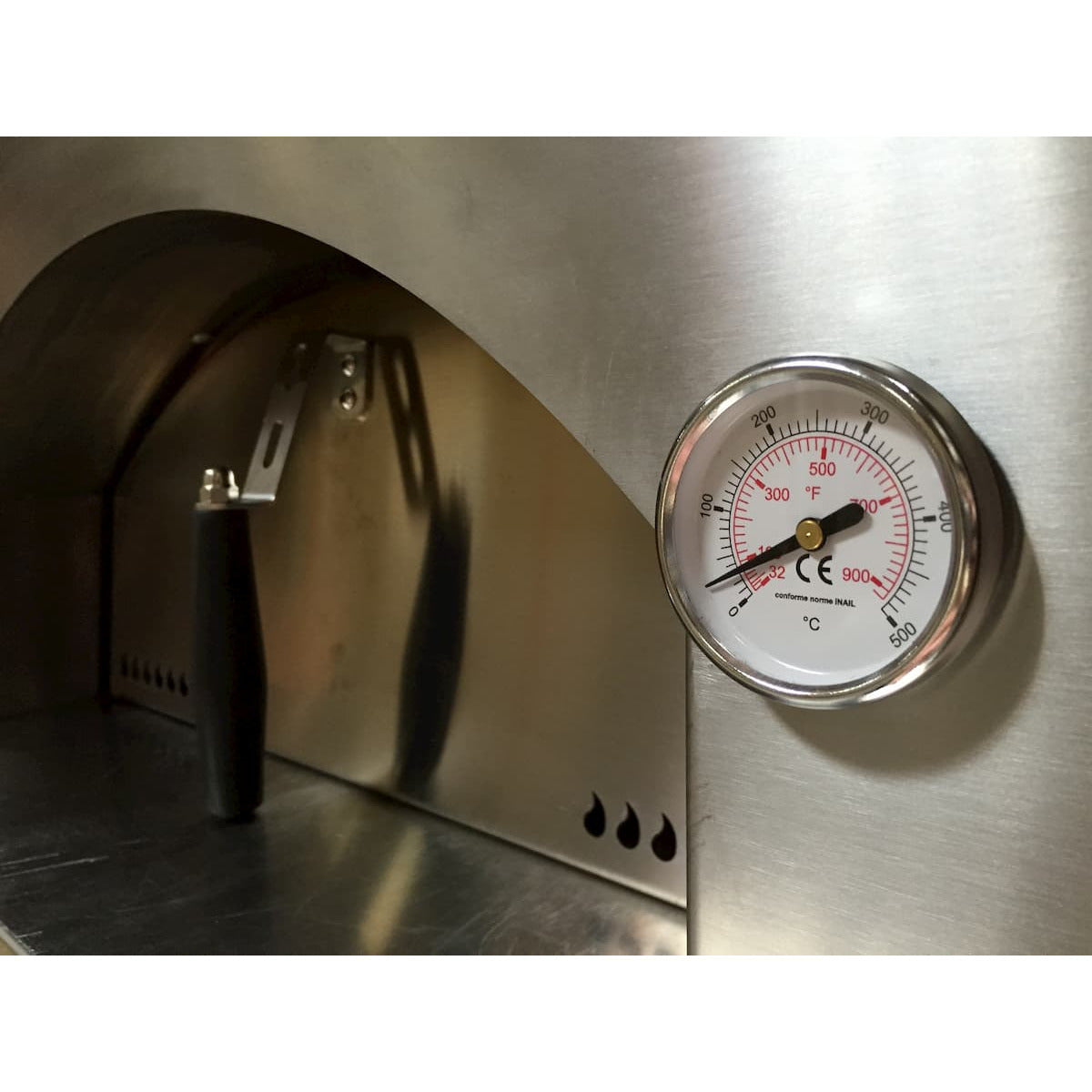 Solé Gourmet 24 Inch Italia Wood Fired Oven Temperature Gauge